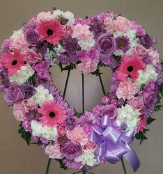 Pink And Lavender Heart from Lagana Florist in Middletown, CT