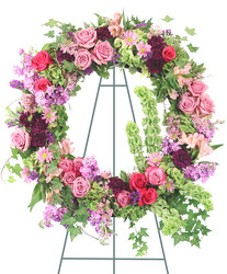 Ever Enchanting Standing Wreath from Lagana Florist in Middletown, CT