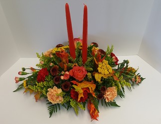 Fall Centerpiece from Lagana Florist in Middletown, CT