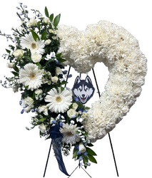 Husky Heart Tribute from Lagana Florist in Middletown, CT