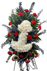 Sail on Sailor Standing Spray from Lagana Florist in Middletown, CT
