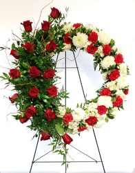 In Loving Memory Wreath from Lagana Florist in Middletown, CT