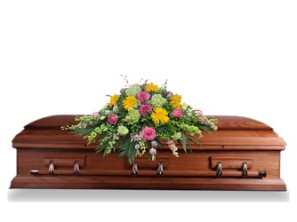 Spring Angel Casket Spray from Lagana Florist in Middletown, CT