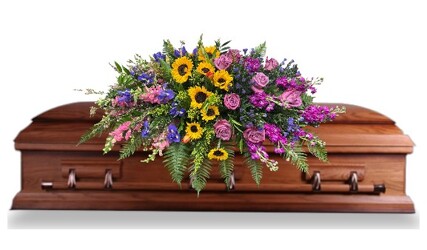 Spring Meadow Casket Spray from Lagana Florist in Middletown, CT