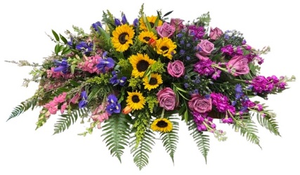 Spring Meadow Casket Spray from Lagana Florist in Middletown, CT