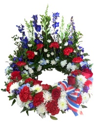 Patriotic Urn Wreath from Lagana Florist in Middletown, CT
