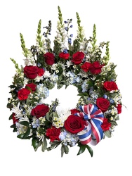 Patriotic Urn Wreath from Lagana Florist in Middletown, CT