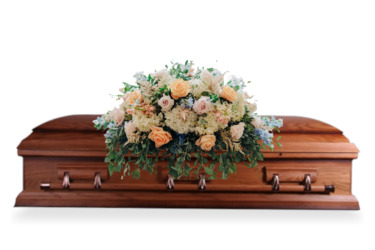 Pastel Elegance Casket Spray from Lagana Florist in Middletown, CT