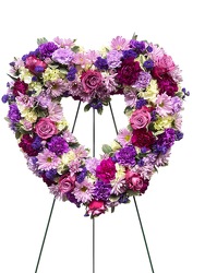 Shades of Purple Heart from Lagana Florist in Middletown, CT