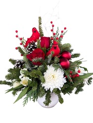 Cardinal Christmas from Lagana Florist in Middletown, CT