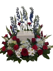 Patriotic Urn Wreath from Lagana Florist in Middletown, CT