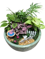 Fairy Garden of Weedin' 10 in. from Lagana Florist in Middletown, CT