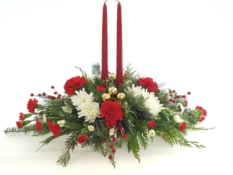 Christmas Candlelight from Lagana Florist in Middletown, CT