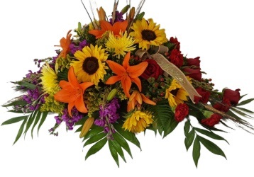Radiantly Remembered Casket Spray from Lagana Florist in Middletown, CT