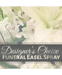 Designers Choice Funeral Standing Spray from Lagana Florist in Middletown, CT