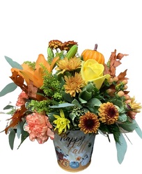 Happy Fall Pail from Lagana Florist in Middletown, CT