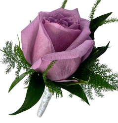 Lavender Rose Boutonniere from Lagana Florist in Middletown, CT