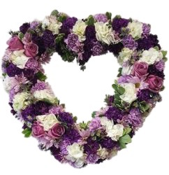 Shades of Purple Heart from Lagana Florist in Middletown, CT