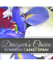 Designers Choice Funeral Casket Spray from Lagana Florist in Middletown, CT